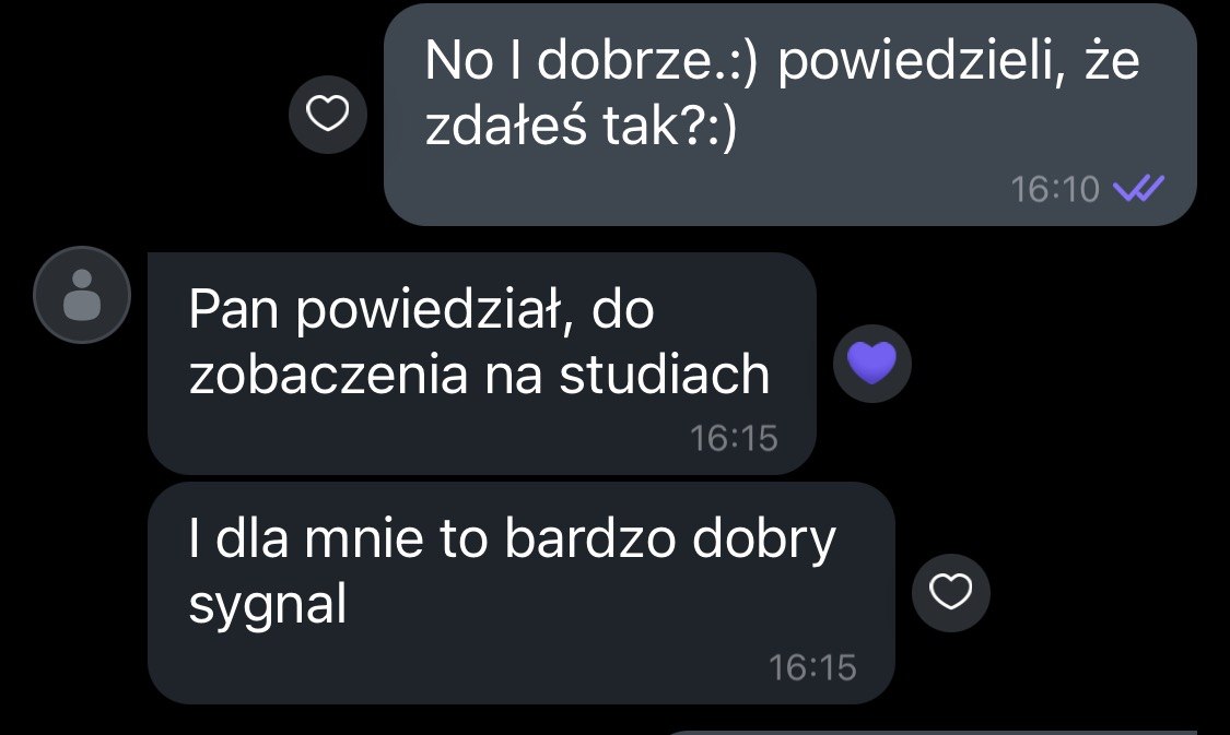 Переписка про результати